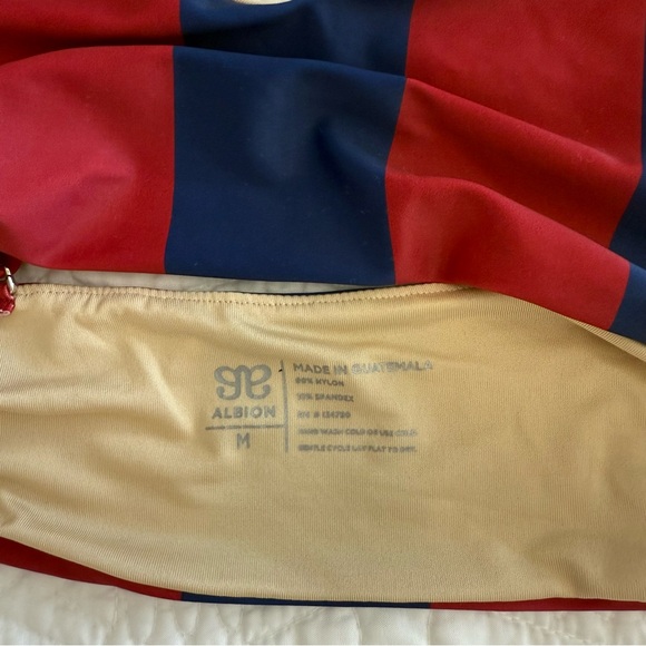 Albion Liberty Stripe Top and Hipster Bottoms Size Medium - Picture 6 of 10